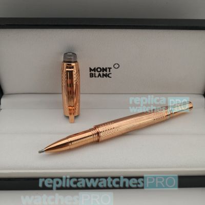 High Quality Copy Montblanc Star Walker Pen Rose Gold Barrel&Clip Rollerball Pen